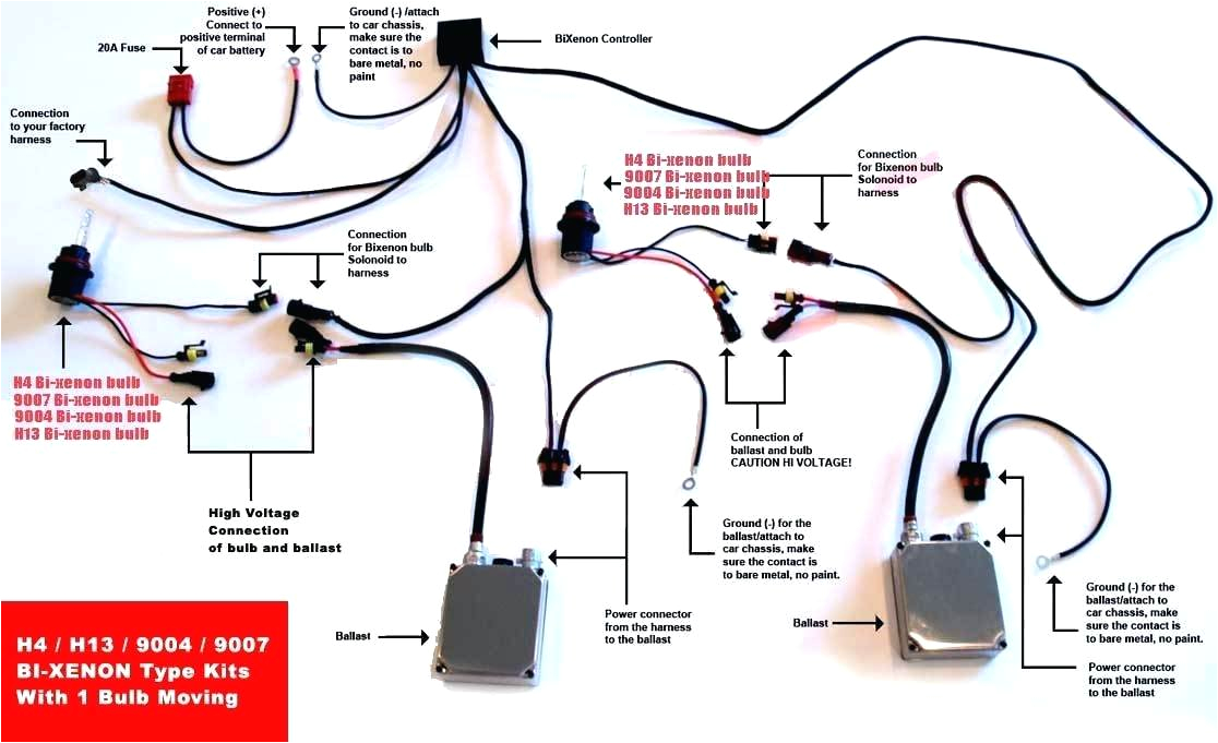 Схема подключения ксеноновых ламп на автомобиле