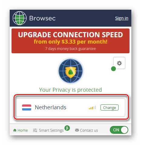 Browsec для chrome заблокирован