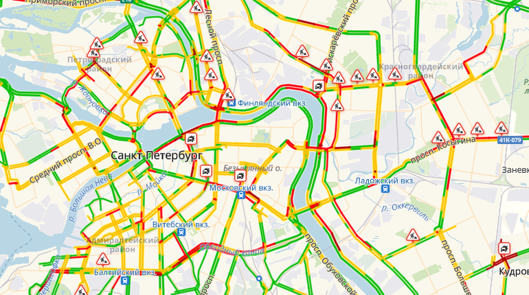 Карта санкт петербурга с пробками Пробки Санкт-Петербурга ОНЛАЙН Яндекс пробки