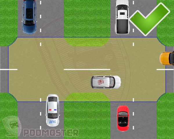 Перекресток с разделительной полосой Перекресток с разделительной полосой