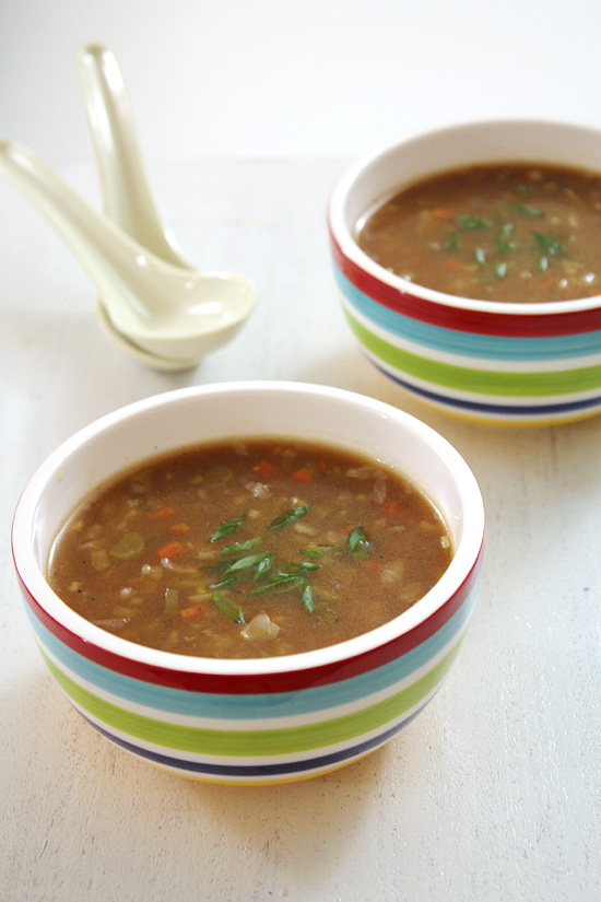Vegetable Hot and sour soup recipe (Indian-Chinese Recipe)