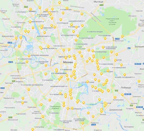 Каршеринг в московской области зона покрытия карта