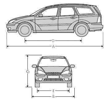 Габаритные размеры форд фокус