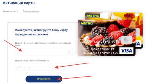 Metro cc ru подарочная карта