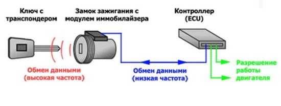 Функция иммобилайзера в автомобиле