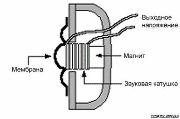 Обозначение микрофона на схеме