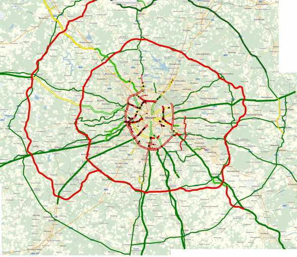 Третье транспортное кольцо на карте москвы схема