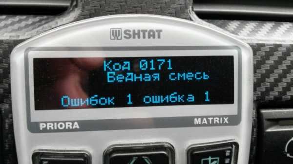 Р 0172 ошибка ваз