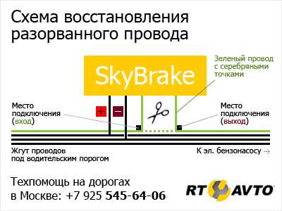 Skybrake иммобилайзер схема подключения