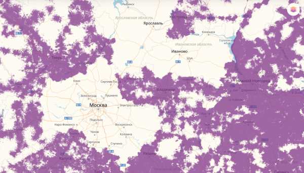 Билайн карта покрытия московская область карта интернет