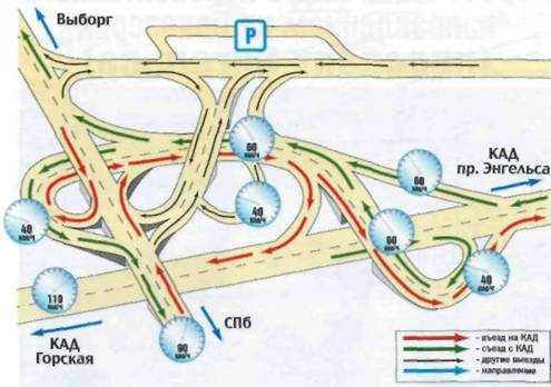 Схема развязки кад санкт петербург схема