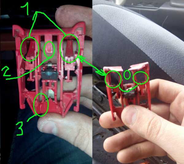 Как разобрать защелку ремня безопасности фольксваген поло